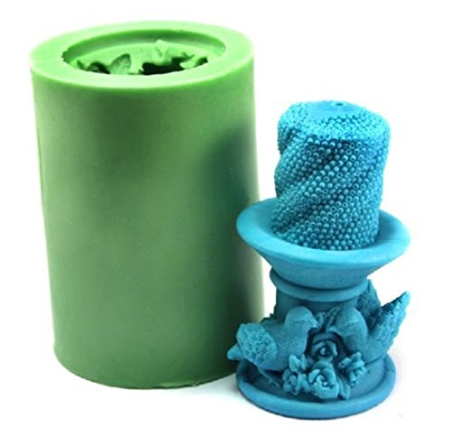 LC 3D Craft Art Silikonkerzenform Handwerk DIY, Gips Handgemachte Form (N257) von Longcang