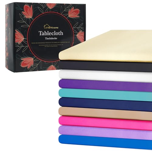 Einweg Vlies Stoffähnlich Tischdecke, 1.18m x 2,5m, Beige+Schwarz+Weiß+Lila+Türkis+Dunkelblau+Hellbraun+Dunkelrosa+Helles Lila+Blauer See, Hochzeit, Geburtstag, Party, Dekoration, Bierzeltgarnitur Einweg Vlies Stoffähnlich Tischdecke, 1.18m x 2,5m, Beige+Schwarz+Weiß+Lila+Türkis+Dunkelblau+Hellbraun+Dunkelrosa+Helles Lila+Blauer See, Hochzeit, Geburtstag, Party, Dekoration, Bierzeltgarnitur von Longing Home