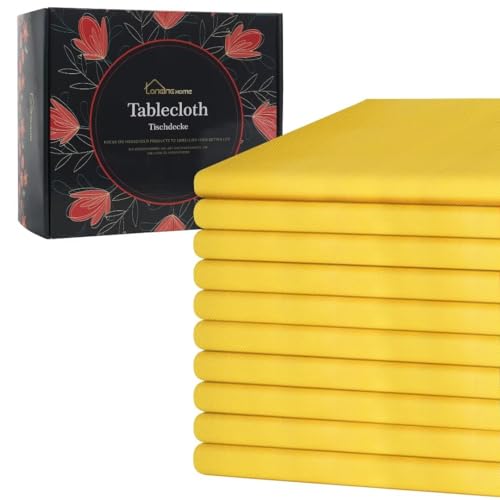 Einweg Vlies Stoffähnlich Tischdecke, 1m x 2,5m, Gelb, Hochzeit, Geburtstag, Party, Dekoration Einweg Vlies Stoffähnlich Tischdecke, 1m x 2,5m, Gelb, Hochzeit, Geburtstag, Party, Dekoration von Longing Home