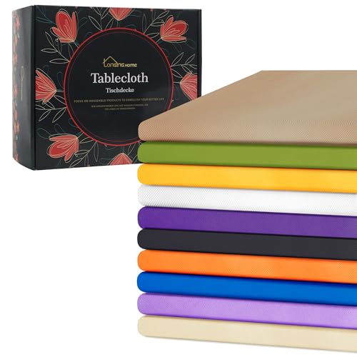 Einweg Vlies Stoffähnlich Tischdecke, 1m x 2,5m, Hellbraun+Grün+Gelb+Weiß+Lila+Schwarz+Orange+Blauer See+Helles Lila+Beige, Hochzeit, Geburtstag, Party, Dekoration, Bierzeltgarnitur Einweg Vlies Stoffähnlich Tischdecke, 1m x 2,5m, Hellbraun+Grün+Gelb+Weiß+Lila+Schwarz+Orange+Blauer See+Helles Lila+Beige, Hochzeit, Geburtstag, Party, Dekoration, Bierzeltgarnitur von Longing Home