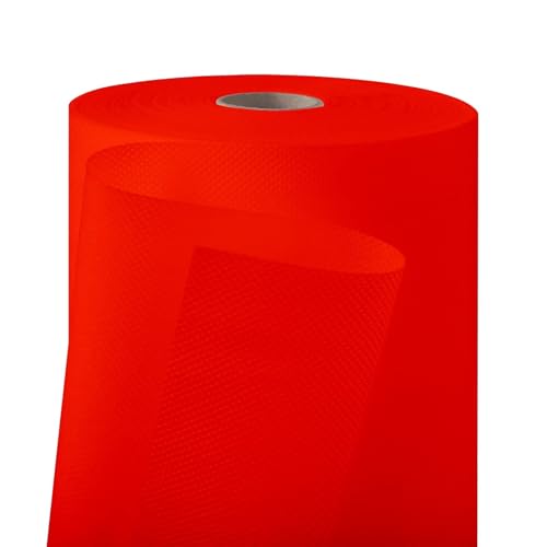 Longing Home Tischdeckenrolle, 1.1 × 30M, Rot, Einweg Vlies Stoffähnlich von Longing Home
