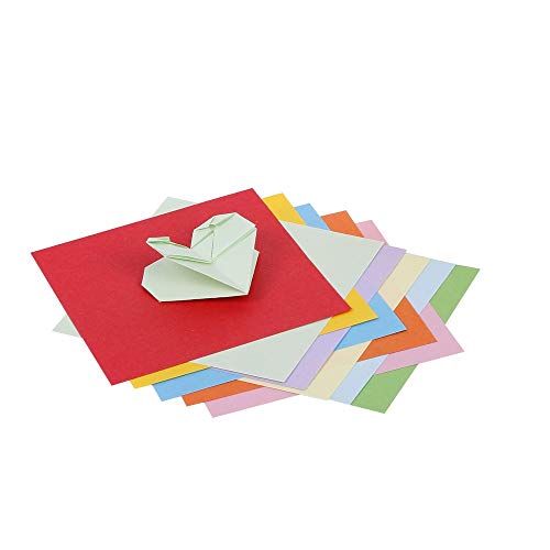 Buntes Origami 10 helle Farben 100 Blatt 15x15 cm Faltpapier für Bastelprojekte von Longsing