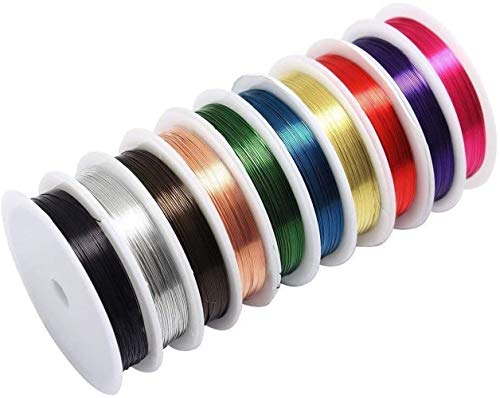Longsing Schmuck Kupferdraht Schmuck Handwerk Draht 10 Rollen Drahtwickel-Kit für handwerklichen Schmuck zur Herstellung von 0,3 mm Mischfarben Schmuckdrähte Longsing Schmuck Kupferdraht Schmuck Handwerk Draht 10 Rollen Drahtwickel-Kit für handwerklichen Schmuck zur Herstellung von 0,3 mm Mischfarben Schmuckdrähte von Longsing