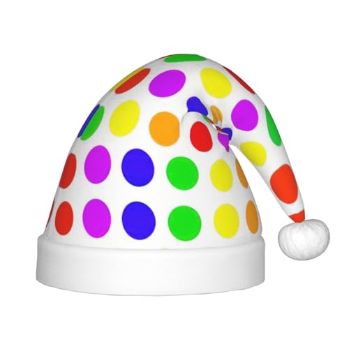 Longzehao Schöne Weihnachtsmützen für Kinder mit Plüschfell, Weihnachtsmützen für Silvester, Partyzubehör Longzehao Schöne Weihnachtsmützen für Kinder mit Plüschfell, Weihnachtsmützen für Silvester, Partyzubehör von Longzehao