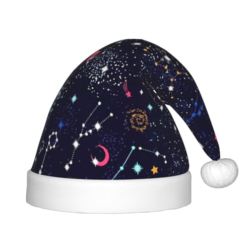 Longzehao Weihnachtsmütze für Kinder mit Plüschfell, Sternbild, Weihnachtsmützen für Silvester, Partyzubehör Longzehao Weihnachtsmütze für Kinder mit Plüschfell, Sternbild, Weihnachtsmützen für Silvester, Partyzubehör von Longzehao