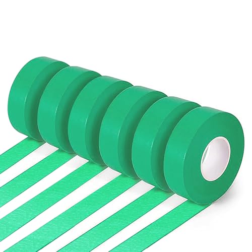 Lonimia 6 Rolle Kreppband,50m x 24mm Malerkrepp,Abklebeband,Beschreibbares/leicht abreißbares, universelles Malerband Universelles Klebeband zum Malen, Dekorieren, Abdecken von Autolacken (Grüner) von Lonimia