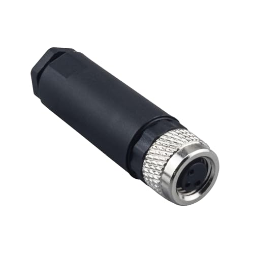 Lonlonty M8 3-polige weiblich Socket Panel Luftfahrt Drahtverbinder A-Code, 8 mm Rundstecker Luftfahrt Stecker wasserdicht IP67 im Freien Industrie von Lonlonty