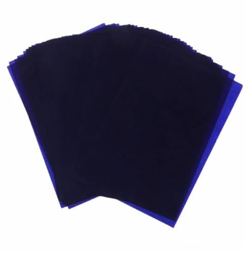 Lonwiner 50 Stück Pauspapier A4, Tattoo Transferpapier Kohlepapier Pausch Papier Graphitpapier Kohlepapier zum Nachzeichnen, Schwarz Lonwiner 50 Stück Pauspapier A4, Tattoo Transferpapier Kohlepapier Pausch Papier Graphitpapier Kohlepapier zum Nachzeichnen, Schwarz von Lonwiner