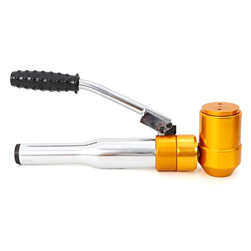 Loobiiny Hydraulisches Rohrplattenstanzwerkzeug,Blechstanzwerkzeug 90kn,Blechlocher Lochstanze Mit 6 Stanzformen,22.5-60.8mm Stanzbereich,Stanzlocher von Loobiiny