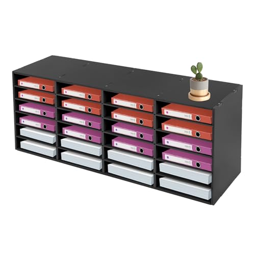 24 Fach Aktenschrank, Literatur Organizer, BüRo Schreibtisch Organizer,Aktenablage,Dokumentenhalter,Aufbewahrung Schreibtisch Ablagesystem Organisation,100 * 30 * 42cm,für Hause, Bibliothek (Schwarz) 24 Fach Aktenschrank, Literatur Organizer, BüRo Schreibtisch Organizer,Aktenablage,Dokumentenhalter,Aufbewahrung Schreibtisch Ablagesystem Organisation,100 * 30 * 42cm,für Hause, Bibliothek (Schwarz) von Loohacp