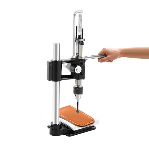 Manuelle Leder Stanzmaschine,Lochstanze,Locher Prägepresse,Stanzwerkzeug,Lederschneidemaschine,DIY LocherLederschneidemaschine,für Lederhandwerker zum Stanzen, Pronging und Stanzen von Loohacp