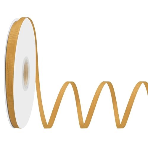 LoomJoyz Ripsband Alte Gold 6mm×45 Meter Bänder Satinband Geschenkband für Geschenkverpackung Nähen von Haarbogen Blume Bouquet Handwerk Hochzeiten Blumenarrangements LoomJoyz Ripsband Alte Gold 6mm×45 Meter Bänder Satinband Geschenkband für Geschenkverpackung Nähen von Haarbogen Blume Bouquet Handwerk Hochzeiten Blumenarrangements von LoomJoyz