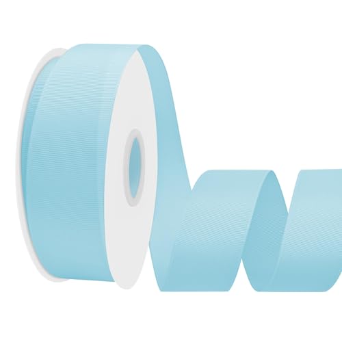 LoomJoyz Doppelseiten Hellblau Ripsband 40mm×45 Meter Bänder Satinband Geschenkband für Geschenkverpackung Dekobänder für Nähen von Haarbogen Blume Bouquet Handwerk Hochzeiten Blumenarrangements LoomJoyz Doppelseiten Hellblau Ripsband 40mm×45 Meter Bänder Satinband Geschenkband für Geschenkverpackung Dekobänder für Nähen von Haarbogen Blume Bouquet Handwerk Hochzeiten Blumenarrangements von LoomJoyz