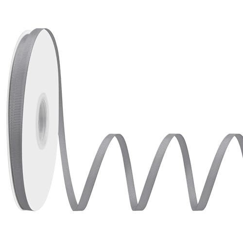 LoomJoyz Ripsband Silber 6mm×45 Meter Bänder Satinband Geschenkband für Geschenkverpackung Dekobänder für Nähen von Haarbogen Blume Bouquet Handwerk Hochzeiten Blumenarrangements LoomJoyz Ripsband Silber 6mm×45 Meter Bänder Satinband Geschenkband für Geschenkverpackung Dekobänder für Nähen von Haarbogen Blume Bouquet Handwerk Hochzeiten Blumenarrangements von LoomJoyz