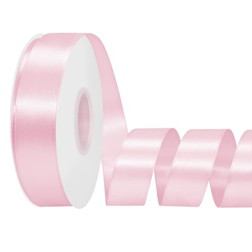 LoomJoyz Doppelseitige 25mm Rosa Satinband 45 Meter Satinband Ideal für Geschenkverpackung Blumenstrauß Handwerk Hochzeiten Blumenarrangements Bögen LoomJoyz Doppelseitige 25mm Rosa Satinband 45 Meter Satinband Ideal für Geschenkverpackung Blumenstrauß Handwerk Hochzeiten Blumenarrangements Bögen von LoomJoyz