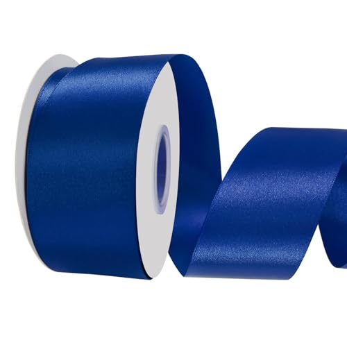 LoomJoyz Doppelseitige 50mm Marineblaue Satinband 45 Meter Satinband Ideal für Geschenkverpackung Blumenstrauß Handwerk Hochzeiten Blumenarrangements für Bögen LoomJoyz Doppelseitige 50mm Marineblaue Satinband 45 Meter Satinband Ideal für Geschenkverpackung Blumenstrauß Handwerk Hochzeiten Blumenarrangements für Bögen von LoomJoyz