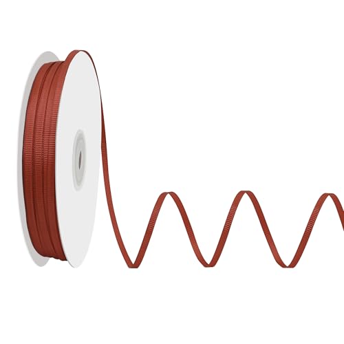 LoomJoyz Doppelseitiges Ripsband aus Rost, 3 mm x 91 m, dünnes Band, ideal für Geschenkverpackungen, Nähen, Haarschleifen, Blumenstrauß, Kunst, Handwerk, Hochzeiten, Blumenarrangements LoomJoyz Doppelseitiges Ripsband aus Rost, 3 mm x 91 m, dünnes Band, ideal für Geschenkverpackungen, Nähen, Haarschleifen, Blumenstrauß, Kunst, Handwerk, Hochzeiten, Blumenarrangements von LoomJoyz