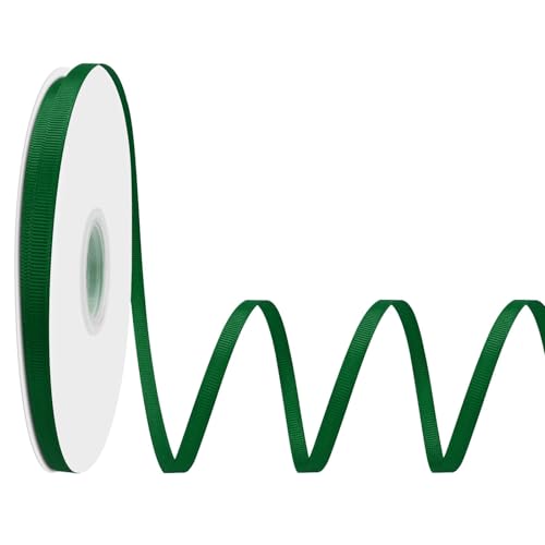 LoomJoyz Doppelseitiges Ripsband für Geschenkverpackungen, 6 mm x 45 m, Waldgrün, ideal zum Nähen von Haarschleifen, Blumensträußen, Basteln, Hochzeiten, Blumenarrangements LoomJoyz Doppelseitiges Ripsband für Geschenkverpackungen, 6 mm x 45 m, Waldgrün, ideal zum Nähen von Haarschleifen, Blumensträußen, Basteln, Hochzeiten, Blumenarrangements von LoomJoyz