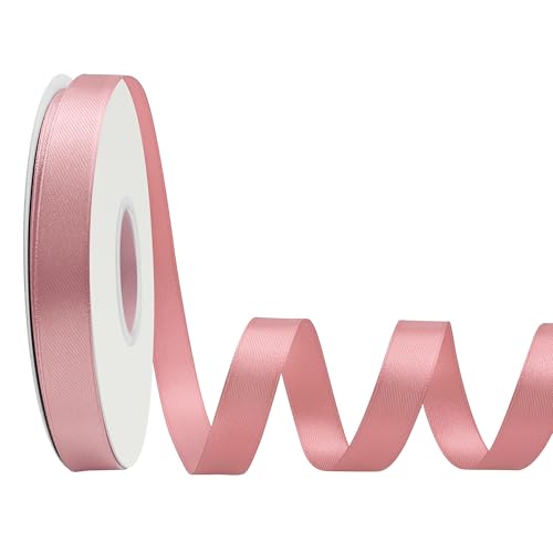 LoomJoyz Doppelseitiges Satinband, 15 mm, Altrosa, 45 m, ideal für Geschenkverpackungen, Blumensträuße, Basteln, Hochzeiten, Blumenarrangements und Schleifen LoomJoyz Doppelseitiges Satinband, 15 mm, Altrosa, 45 m, ideal für Geschenkverpackungen, Blumensträuße, Basteln, Hochzeiten, Blumenarrangements und Schleifen von LoomJoyz