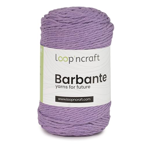 LoopnCraft Makramee Garn Hell Lila, 2mm - 250m - 250g, Kettengarn, Barbante, Recycling Garn LoopnCraft Makramee Garn Hell Lila, 2mm - 250m - 250g, Kettengarn, Barbante, Recycling Garn von LoopnCraft