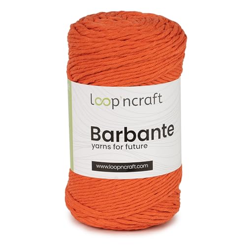 Loopncraft Makramee Garn Orange, 2mm - 250m - 250g, Kettengarn, Barbante, Recycling Garn Loopncraft Makramee Garn Orange, 2mm - 250m - 250g, Kettengarn, Barbante, Recycling Garn von LoopnCraft