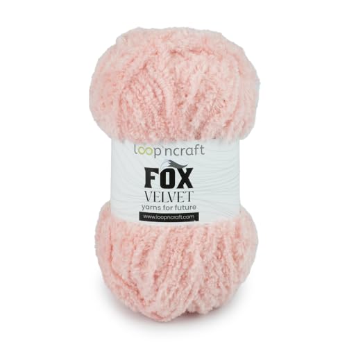 Chenille Garn, Koralle, Loopncraft, 100g, Fox Velvet, Plüschiges Garn mit Fransen Chenille Garn, Koralle, Loopncraft, 100g, Fox Velvet, Plüschiges Garn mit Fransen von Loopncraft
