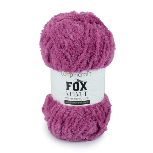Loopncraft Chenille Garn, Lavendel, 100g, Fox Velvet, Plüschiges Garn mit Fransen Loopncraft Chenille Garn, Lavendel, 100g, Fox Velvet, Plüschiges Garn mit Fransen von Loopncraft