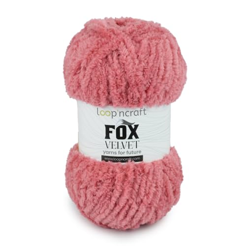 Loopncraft Chenille Garn, Pastell Rosa, 100g, Fox Velvet, Plüschiges Garn mit Fransen Loopncraft Chenille Garn, Pastell Rosa, 100g, Fox Velvet, Plüschiges Garn mit Fransen von Loopncraft