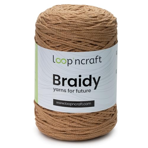 Loopncraft Makramee Garn Honigschaum, 2mm - 250m - 250g, Kettengarn, Braidy, Recycling Garn Loopncraft Makramee Garn Honigschaum, 2mm - 250m - 250g, Kettengarn, Braidy, Recycling Garn von Loopncraft