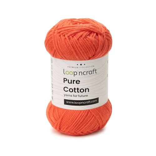 Loopncraft Pure Cotton, Koralle, 50g, Amigurumi Garn, Premium gekämmter Baumwolle Loopncraft Pure Cotton, Koralle, 50g, Amigurumi Garn, Premium gekämmter Baumwolle von Loopncraft