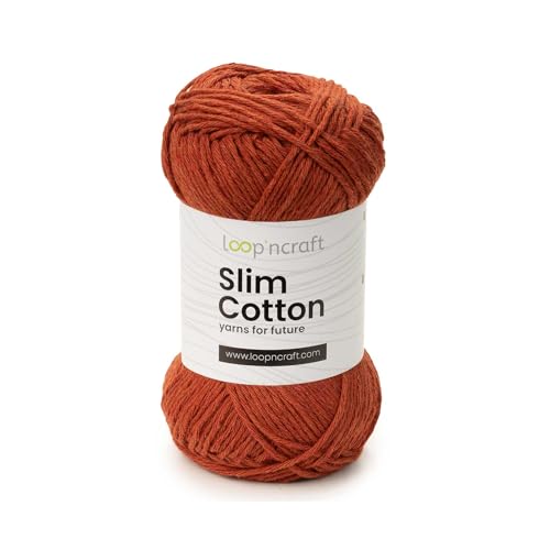 Loopncraft Slim Cotton, Ziegelfarbe, 50g, Amigurumi Baumwolle Garn, Recycling Garn Loopncraft Slim Cotton, Ziegelfarbe, 50g, Amigurumi Baumwolle Garn, Recycling Garn von Loopncraft