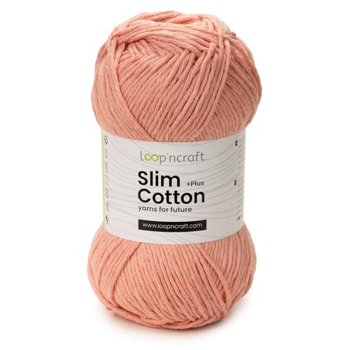 Loopncraft Slim Cotton Plus, Lachsrosa, 100g, Amigurumi Baumwolle Garn, Recycling Garn Loopncraft Slim Cotton Plus, Lachsrosa, 100g, Amigurumi Baumwolle Garn, Recycling Garn von Loopncraft