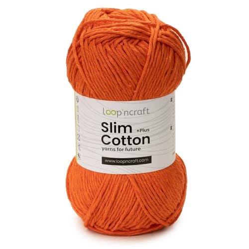 Loopncraft Slim Cotton Plus, Orange Farbe, 100g, Amigurumi Baumwolle Garn, Recycling Garn Loopncraft Slim Cotton Plus, Orange Farbe, 100g, Amigurumi Baumwolle Garn, Recycling Garn von Loopncraft