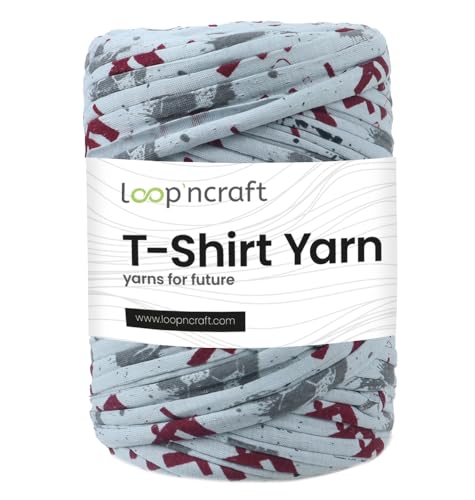Loopncraft Textilgarn, Karmin Gemustert, 350g, T-Shirt Yarn, Recyling Garn Loopncraft Textilgarn, Karmin Gemustert, 350g, T-Shirt Yarn, Recyling Garn von Loopncraft