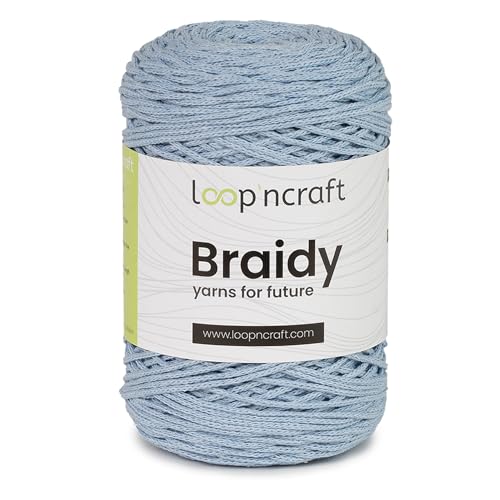 Makramee Garn Babyblau, Loopncraft, 2mm - 250m - 250g, Kettengarn, Braidy, Recycling Garn Makramee Garn Babyblau, Loopncraft, 2mm - 250m - 250g, Kettengarn, Braidy, Recycling Garn von Loopncraft