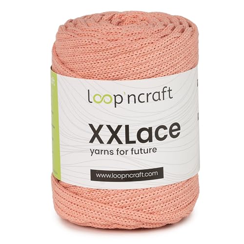 Loopncraft Makramee Garn Lachsrosa, 4mm - 65m - 250g, Kettengarn, XXLace Garn, Recycling Garn Loopncraft Makramee Garn Lachsrosa, 4mm - 65m - 250g, Kettengarn, XXLace Garn, Recycling Garn von Loopncraft
