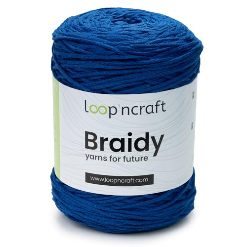 Makramee Garn Royalblau, Loopncraft, 2mm - 250m - 250g, Kettengarn, Braidy, Recycling Garn Makramee Garn Royalblau, Loopncraft, 2mm - 250m - 250g, Kettengarn, Braidy, Recycling Garn von Loopncraft