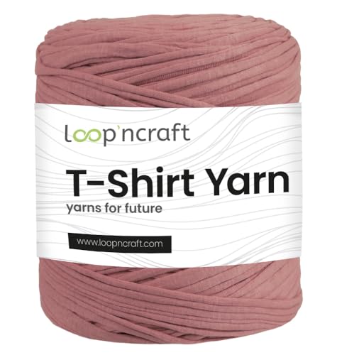 Textilgarn, Korallenorange, Loopncraft, 750g, T-Shirt Yarn, Recyling Garn von Loopncraft