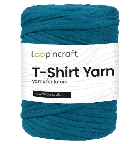 Textilgarn, Pazifik, Loopncraft, 350g, T-Shirt Yarn, Recyling Garn von Loopncraft