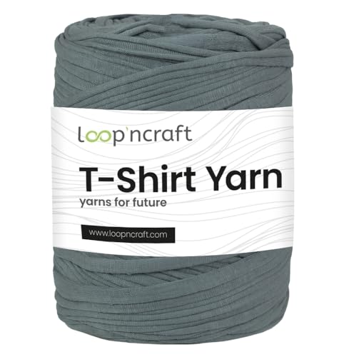 Textilgarn, Steinfarbe, Loopncraft, 350g, T-Shirt Yarn, Recyling Garn von Loopncraft