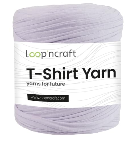 Textilgarn, Süßer Lila, Loopncraft, 750g, T-Shirt Yarn, Recyling Garn von Loopncraft