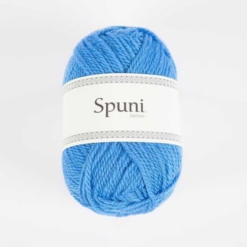 Lopi - Lopi Spuni 7239 Brilliant Blue Superwaschen Merino Wolle Dauerhaft Weich Garn - 1x100g von Lopi