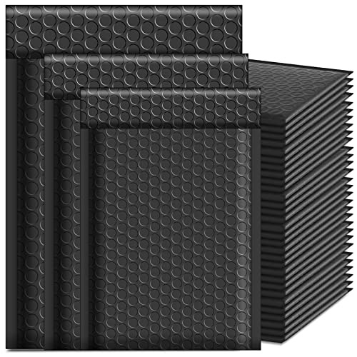 Loppdece 50 Stück Luftpolsterumschläge Versandtaschen, Schwarze Gepolsterte Briefumschläge, Poly Bubble Mailer, Selbstklebende Versandtaschen Luftpolster für Verpackung Aufbewahrung, 3 Größen Loppdece 50 Stück Luftpolsterumschläge Versandtaschen, Schwarze Gepolsterte Briefumschläge, Poly Bubble Mailer, Selbstklebende Versandtaschen Luftpolster für Verpackung Aufbewahrung, 3 Größen von Loppdece