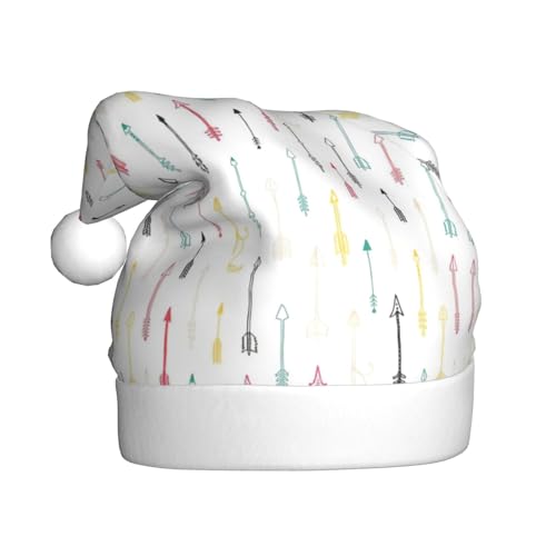 Loppott Bunte, handgezeichnete Kunst mit Pfeil-Druck im Boho-Stil, Weihnachtsmütze für Erwachsene, Weihnachtsmützen für Weihnachten, Neujahr, Feiertagsparty Loppott Bunte, handgezeichnete Kunst mit Pfeil-Druck im Boho-Stil, Weihnachtsmütze für Erwachsene, Weihnachtsmützen für Weihnachten, Neujahr, Feiertagsparty von Loppott