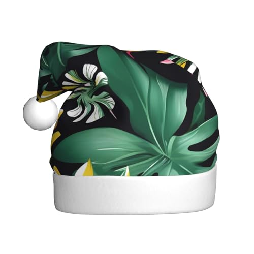 Loppott Hawaiianische Weihnachtsmütze mit tropischen Blättern und Blumendruck, für Erwachsene, Weihnachtsmütze für Weihnachten, Neujahr, Feiertage Loppott Hawaiianische Weihnachtsmütze mit tropischen Blättern und Blumendruck, für Erwachsene, Weihnachtsmütze für Weihnachten, Neujahr, Feiertage von Loppott