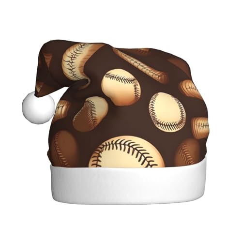 Loppott Retro-Baseball-Weihnachtsmütze für Erwachsene, Weihnachtsmütze für Weihnachten, Neujahr, Feiertage, Party, Braun Loppott Retro-Baseball-Weihnachtsmütze für Erwachsene, Weihnachtsmütze für Weihnachten, Neujahr, Feiertage, Party, Braun von Loppott