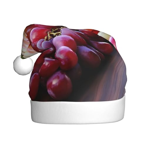 Loppott Weihnachtsmütze mit Früchten auf Holzdruck, für Erwachsene, Weihnachtsmützen für Weihnachten, Neujahr, Feiertage Loppott Weihnachtsmütze mit Früchten auf Holzdruck, für Erwachsene, Weihnachtsmützen für Weihnachten, Neujahr, Feiertage von Loppott