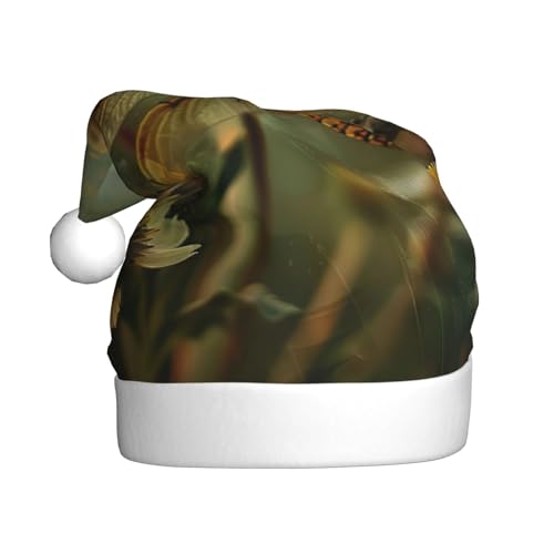 Loppott Weihnachtsmütze mit Libellen- und Blumendruck, für Erwachsene, Weihnachtsmützen für Weihnachten, Neujahr, Feiertage Loppott Weihnachtsmütze mit Libellen- und Blumendruck, für Erwachsene, Weihnachtsmützen für Weihnachten, Neujahr, Feiertage von Loppott