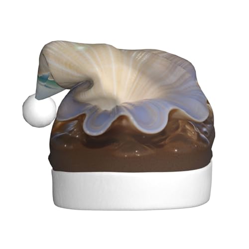 Loppott Weihnachtsmütze mit Muscheln am Strand, für Erwachsene, Weihnachtsmützen für Weihnachten, Neujahr, Feiertage Loppott Weihnachtsmütze mit Muscheln am Strand, für Erwachsene, Weihnachtsmützen für Weihnachten, Neujahr, Feiertage von Loppott