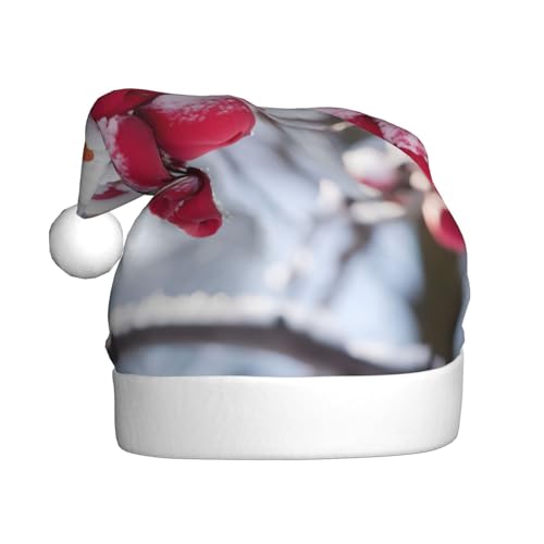 Loppott Weihnachtsmütze mit Pflaumenblüten-Aufdruck, für Erwachsene, Weihnachtsmützen für Weihnachten, Neujahr, Feiertage Loppott Weihnachtsmütze mit Pflaumenblüten-Aufdruck, für Erwachsene, Weihnachtsmützen für Weihnachten, Neujahr, Feiertage von Loppott